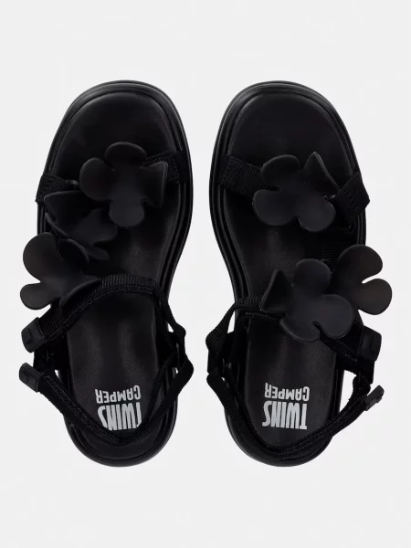Camper sandali s platformo TWS črna