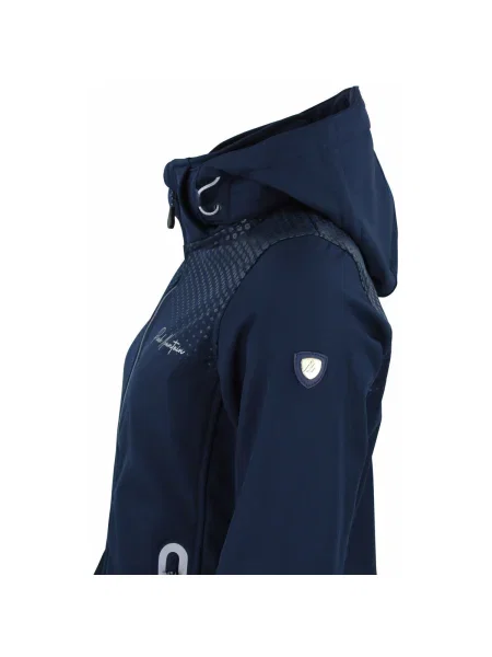 Geacă Peak Mountain softshell albastru