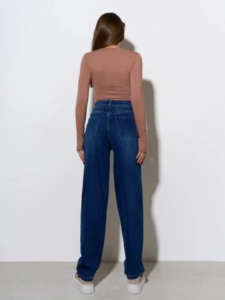 Широкі джинси ISSA Plus синій