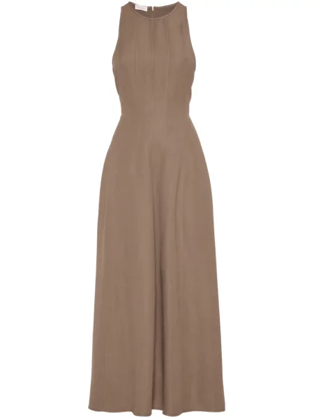 Rochie Brunello Cucinelli de costum maro