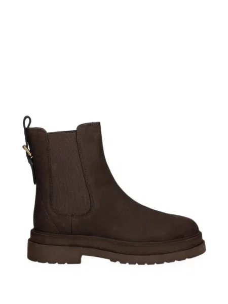 Botine chelsea Twinset din piele maro