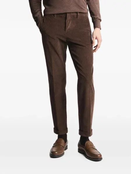 Pantaloni Fay de catifea cord maro