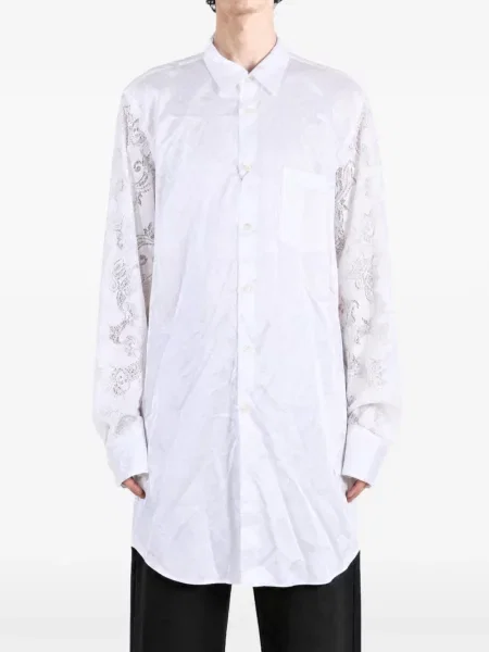 Πουκάμισο Comme Des Garçons Homme Plus με δαντέλα λευκό