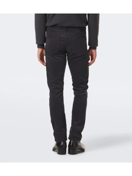 Pantaloni Tom Ford de catifea cord gri