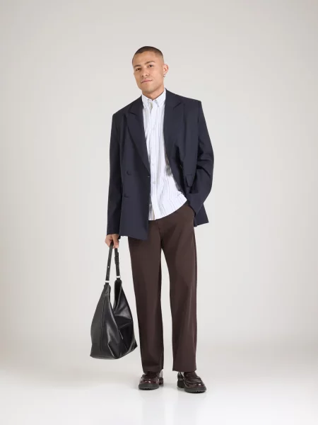 JACK & JONES Košeľa JPRBLUSUMMER námornícka modrá / svetlomodrá biela