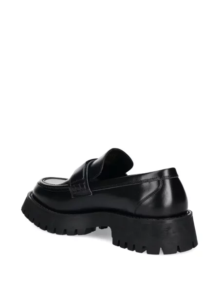Pantofi loafer Guess cu autograf negru