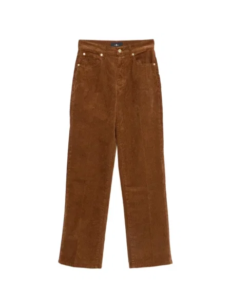 Pantaloni 7 For All Mankind de catifea cord maro