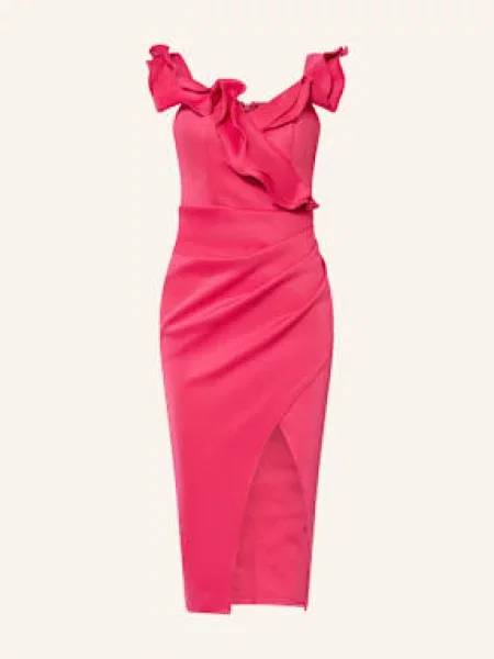 Lipsy Sukienka Koktajlowa Raffle pink różowa