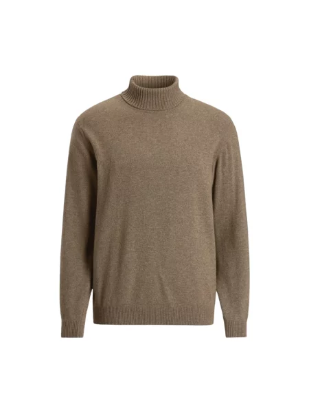 Sweter Oscar Jacobson wełniany brązowy