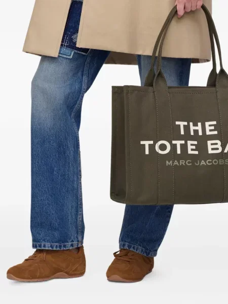 Geantă shopper Marc Jacobs cu imagine verde