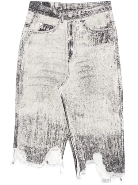 Spódnica jeansowa Camperlab do kolan szara