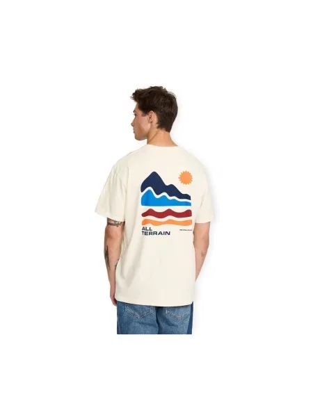 Tricou Revolution cu imagine melange alb