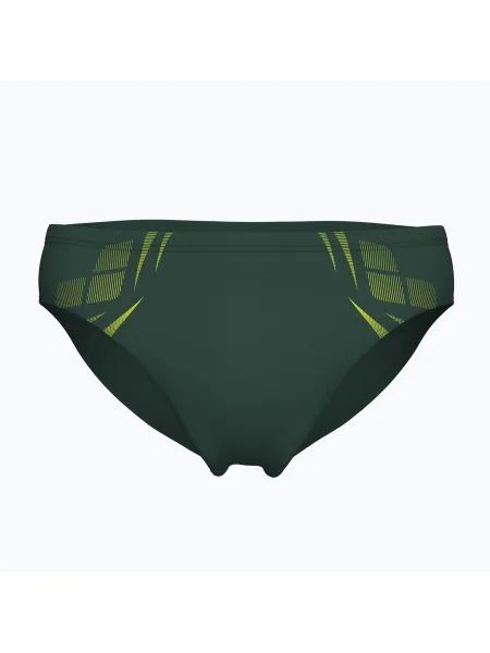 Chiloți de înot pentru bărbați arena Poseidonia dark sage/artic lime