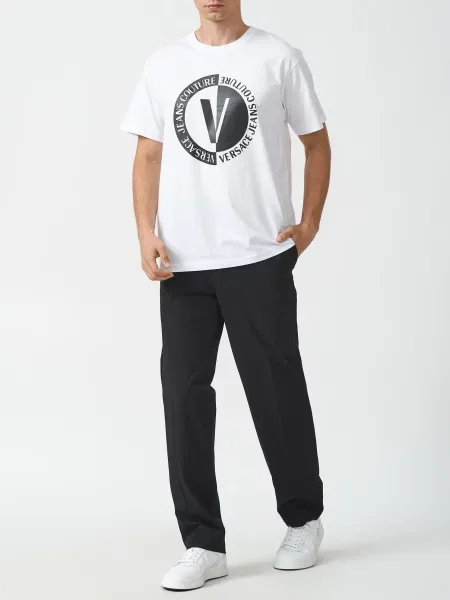Штани Versace Jeans Couture чорні