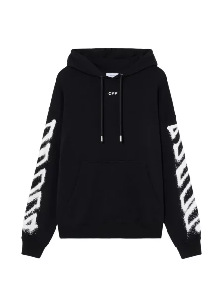 Суичър с качулка Off-white бяло