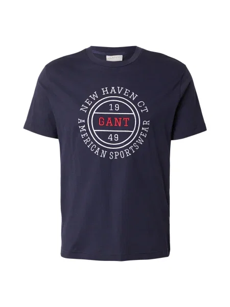 GANT Tricou bleumarin / roșu alb