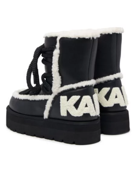 Škornji za sneg KARL LAGERFELD Skylar Ski črna