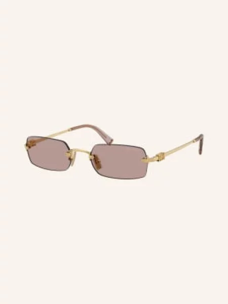 Miu Miu Okulary Przeciwsłoneczne gold różowe