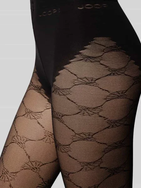 Rajstopy JOOP! Collection;Mieszanka materiałów z dodatkiem streczu;Dopasowany krój;Elastyczny pas czarne