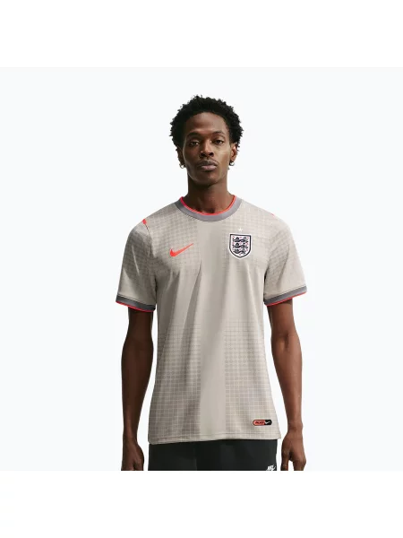 Koszulka piłkarska Nike England Academy Pro Pre-Match pewter grey/bright crimson szara