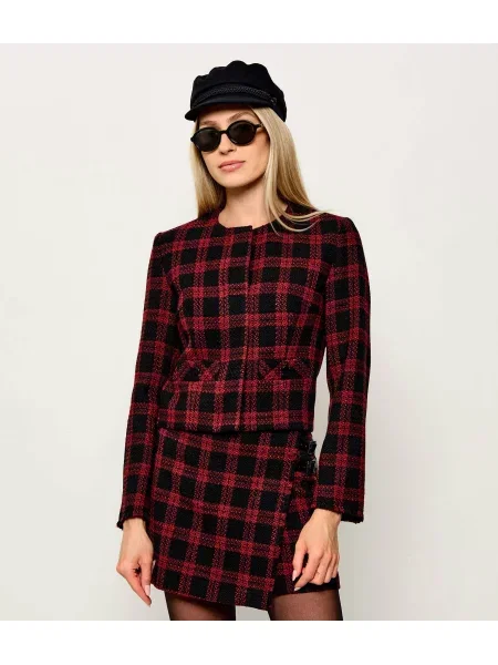 Pinko Jachetă Geum | Cropped Fit cu adaos de lână roșu