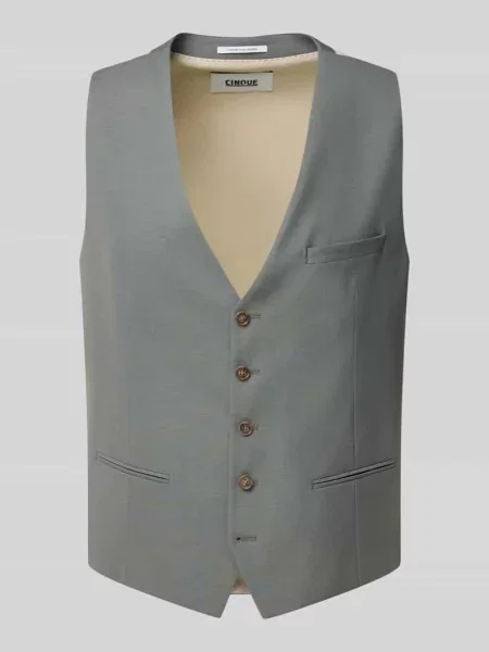 Kamizelka z dekoltem w serek Model Totti' Cinque zielona