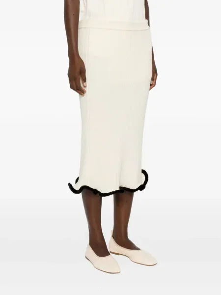 Fustă midi Jil Sander până la genunchi