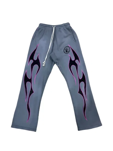 Pantaloni Hellstar cu imagine alergare gri
