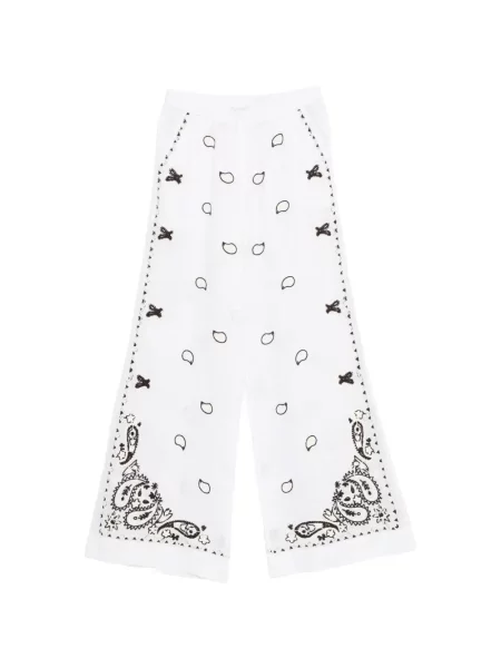 Pantaloni P.a.r.o.s.h. cu broderie alb