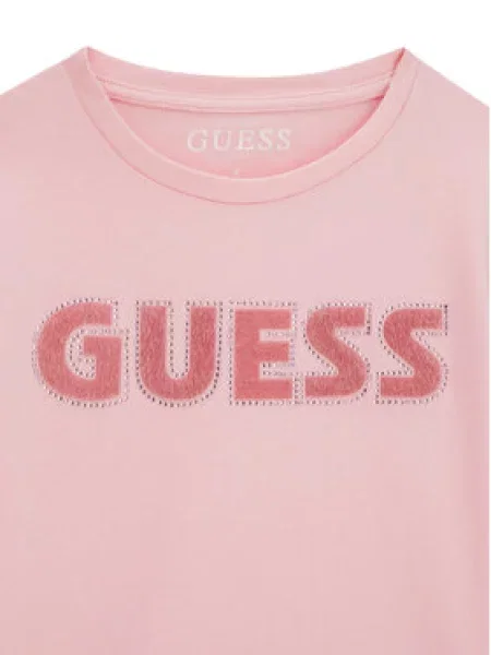 Guess Póló Regular Fit rózsaszín