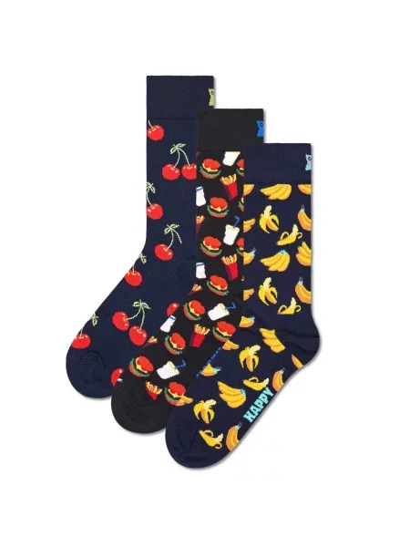 Happy Socks Κάλτσες Food ναυτικό μπλε / κίτρινο / κόκκινο λευκό