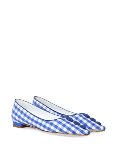 Pantofi cu toc Manolo Blahnik cu imagine albastru