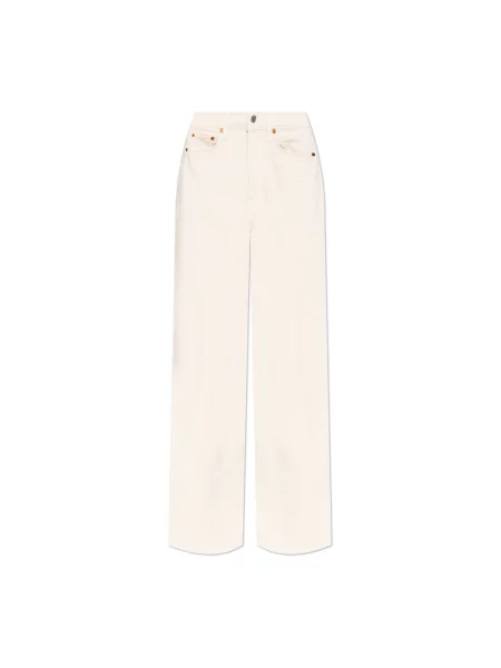 Jeansy Re/done beżowe