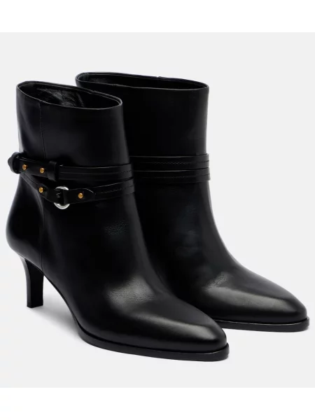 Cizme scurte Isabel Marant din piele negru