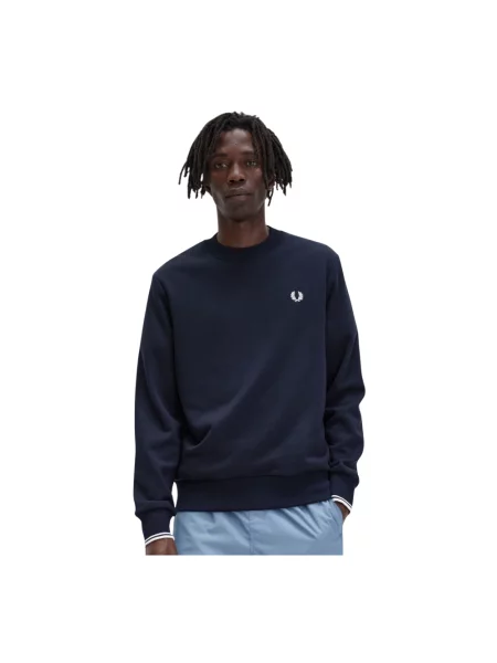 Bluza FRED PERRY Crewneck Sweatshirt Navy XL niebieska