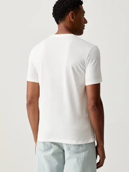Guess T-Shirt Biały beżowa