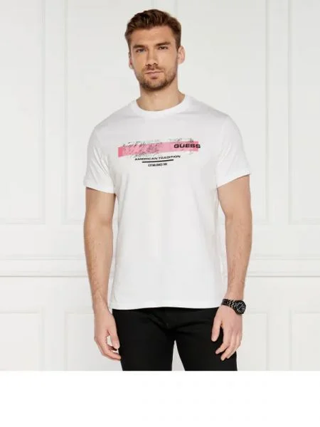 GUESS Tricou alb