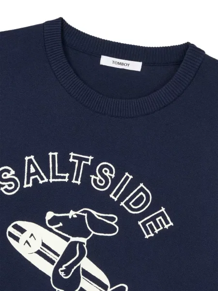 Tricou Tomboy cu imagine albastru