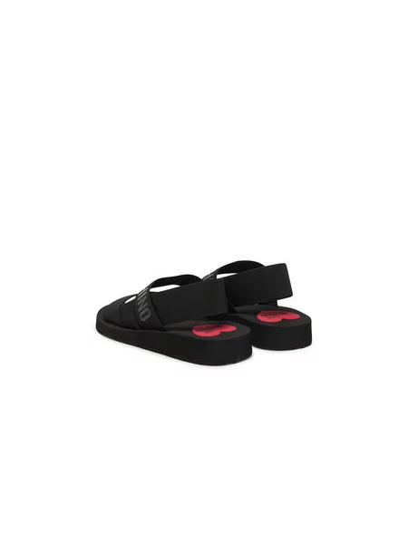 LOVE MOSCHINO Sandali črna