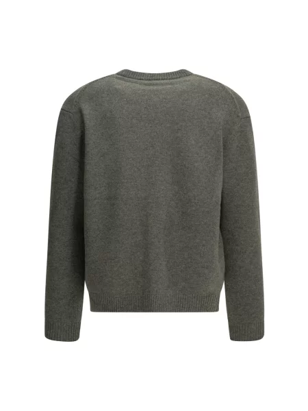 Sweter Maison Kitsune wełniany szary