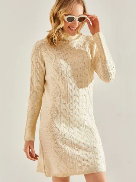 Odgovarati pletena haljina Bianco Lucci