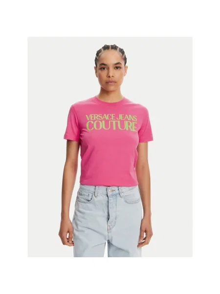 Versace Jeans Couture Póló Regular Fit rózsaszín