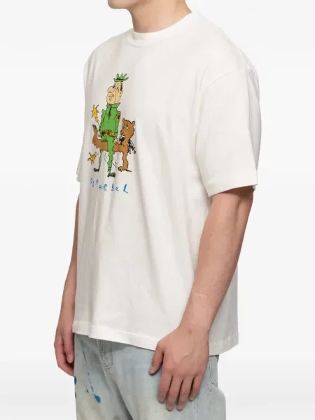 Tricou Domrebel cu imagine alb