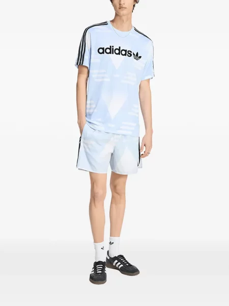 Tricou Adidas alergare cu șireturi din dantelă negru