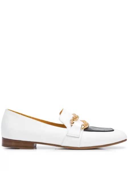 Pantofi loafer Madison.maison fără toc alb