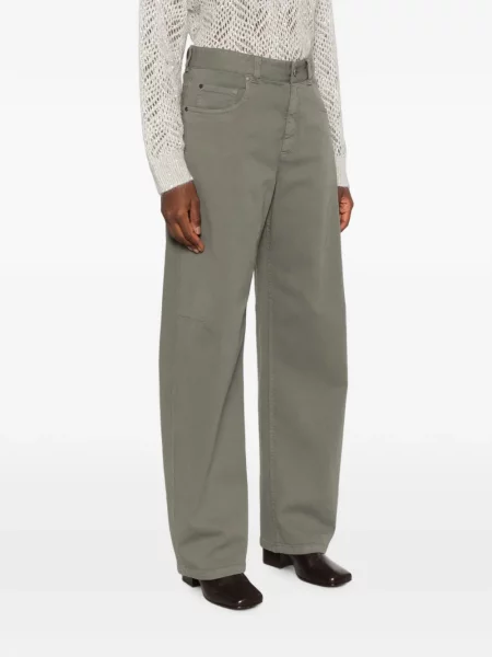 Blugi Brunello Cucinelli cu autograf verde