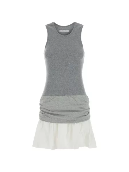 Rochie mini Gimaguas cu volane gri
