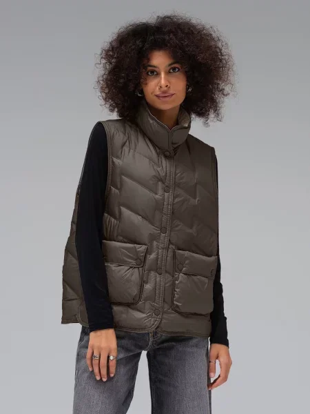 Утепленный жилет Viva Wear коричневый