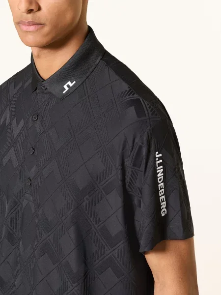 J.Lindeberg Jerseyové Polokošile černá bílá