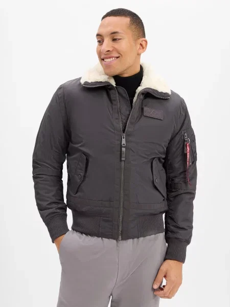 Alpha Industries Kurtka Mężczyźni Sztuczne włókno czarny jednolity S szara